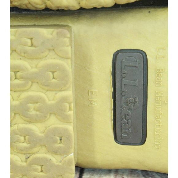 LL Bean 8" Unlined Round Toe Ankle Brown Leather Duck Boots Lace Up Size 9 M - Picture 11 of 12